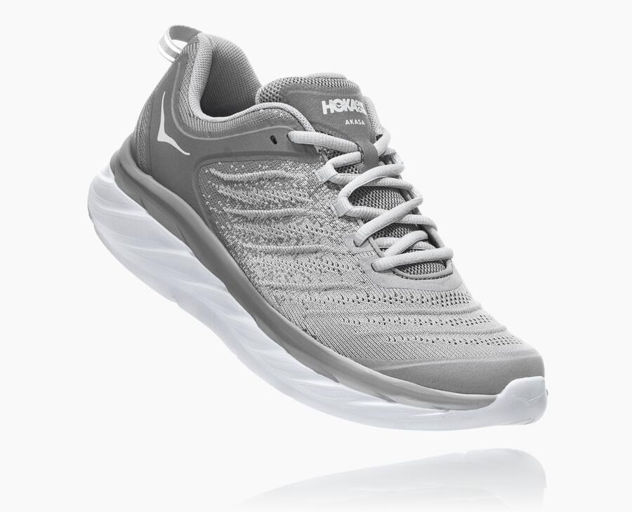 Tenis Hoka One One Masculino Cinzentas - Akasa - 412-EIOKXV